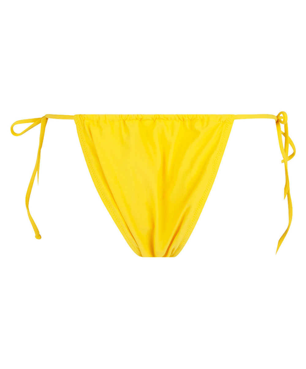 String de bain à laçets La Chiquissima jaune Antigel Bain EBB0914-MS 10