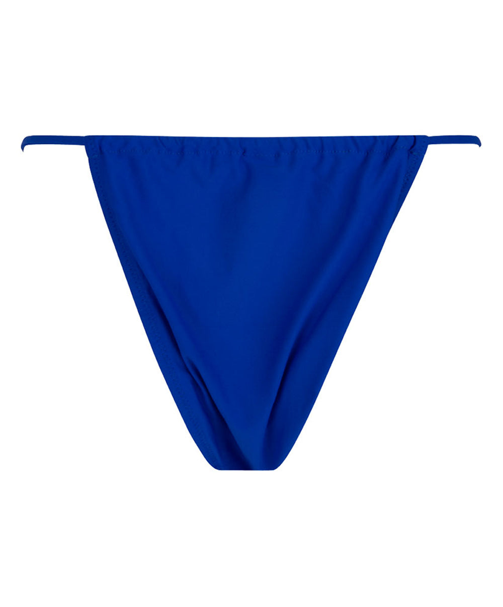 String de bain à laçets La Chiquissima bleu electric Antigel Bain EBB0914-ME