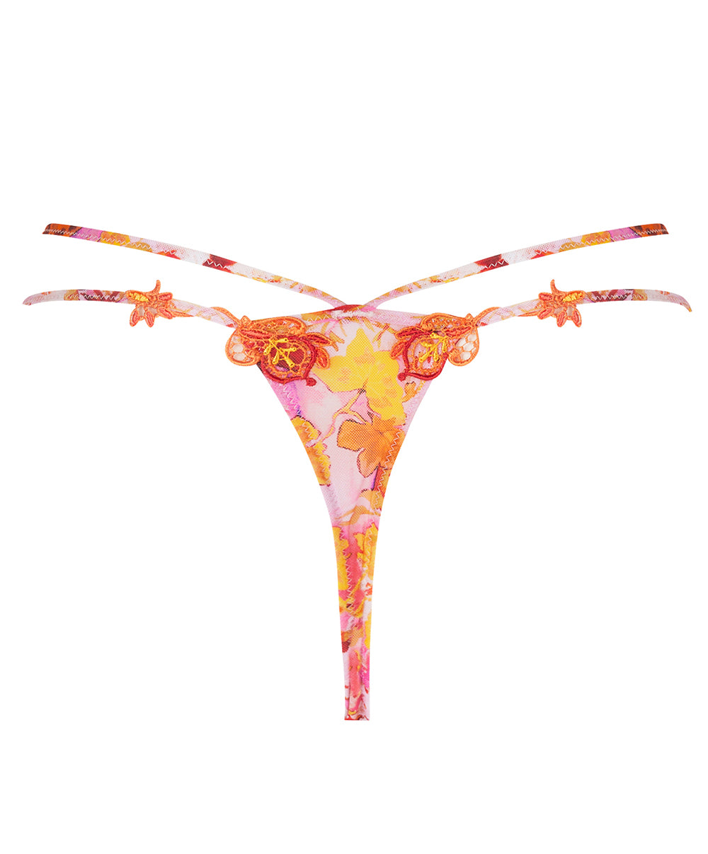 String sexy Lise Charmel Jardins de Lumière bouquet multicolore ACH0549-BL