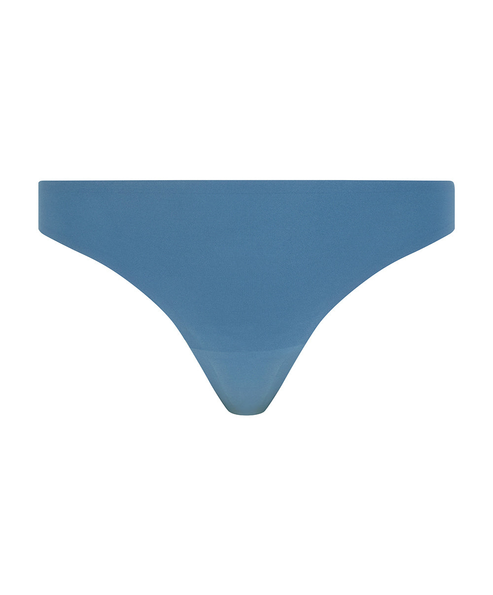 String taille basse denim Chantelle Soft Stretch bleu jeans C26490-00C