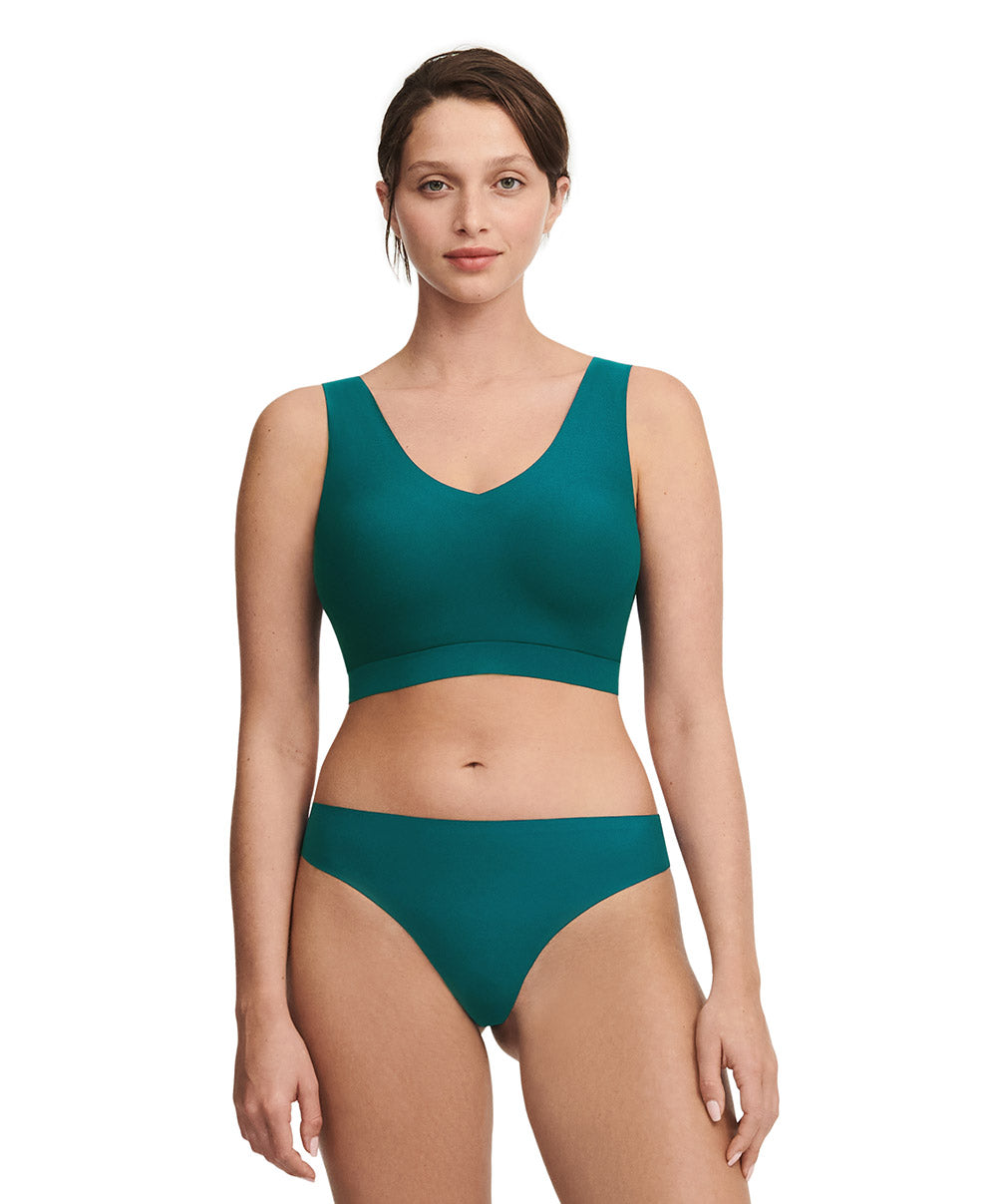 String taille basse Chantelle Soft Stretch vert orient C26490-0BK