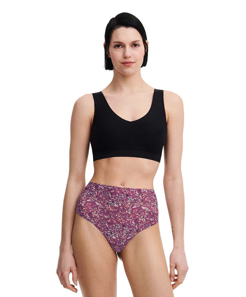String taille haute Chantelle Soft Stretch baroque print C11DA0-0S7