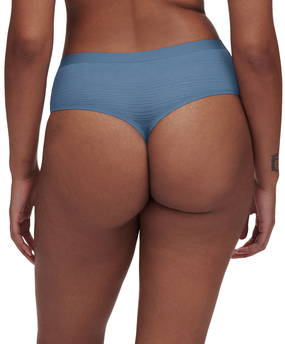 String taille haute bleu denim Chantelle Soft Stretch Stripes bleu jeans C20D90-00C