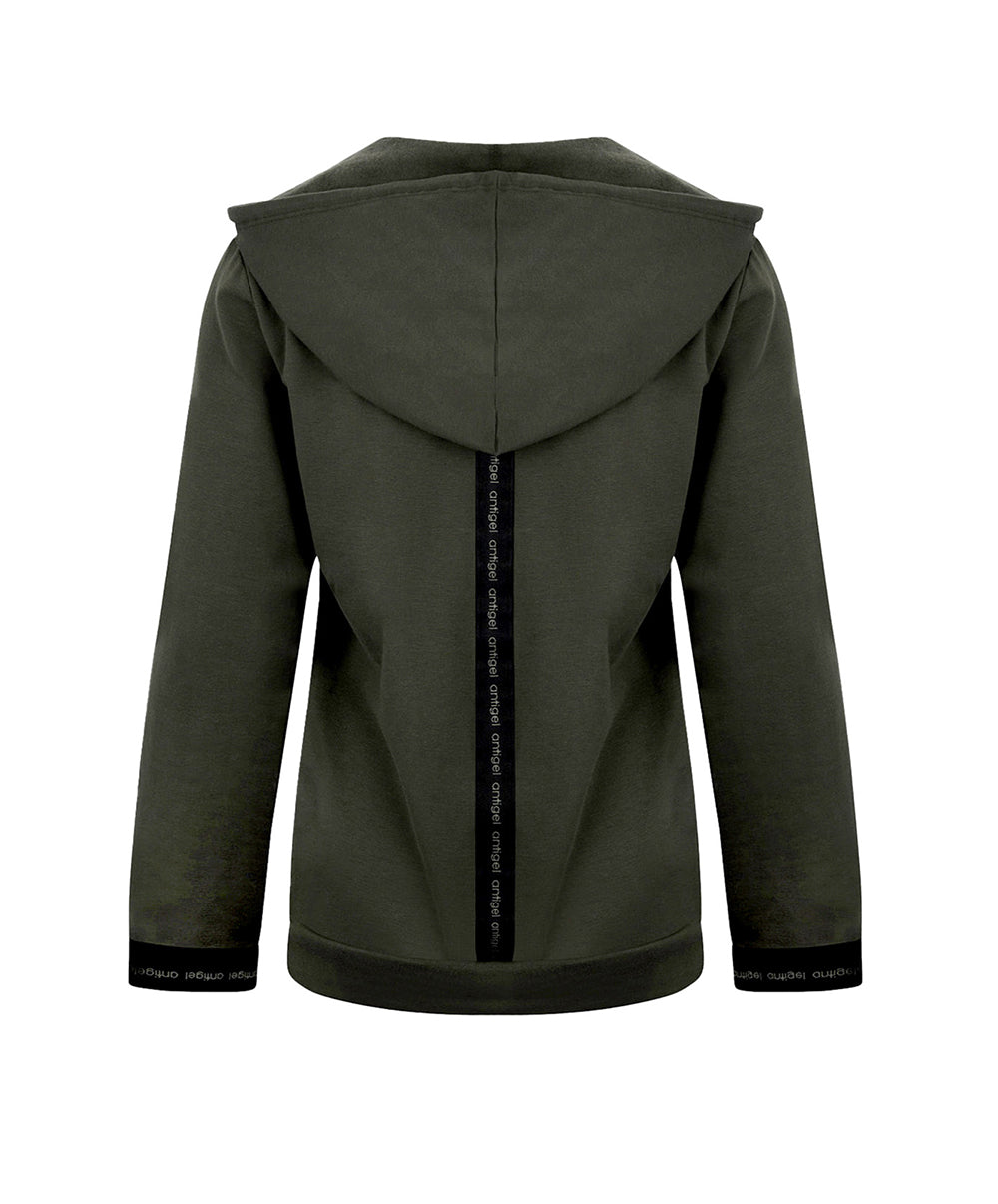 Sweat à capuche Antigel de Lise Charmel Tressage Graphic éclat aventure kaki ELC5337-EA