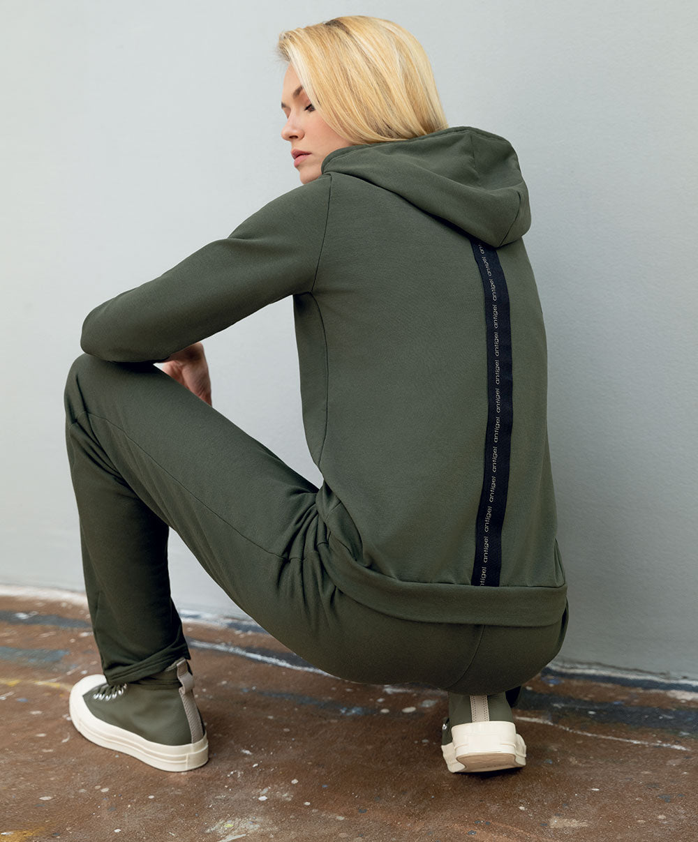 Sweat à capuche Antigel de Lise Charmel Tressage Graphic éclat aventure kaki ELC5337-EA