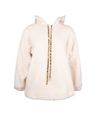 Sweat à capuche en fourrure Antigel de Lise Charmel Libre Panthère fauve et noir ELH5738-FN