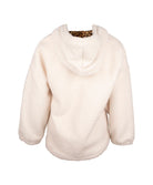 Sweat à capuche en fourrure Antigel de Lise Charmel Libre Panthère fauve et noir ELH5738-FN