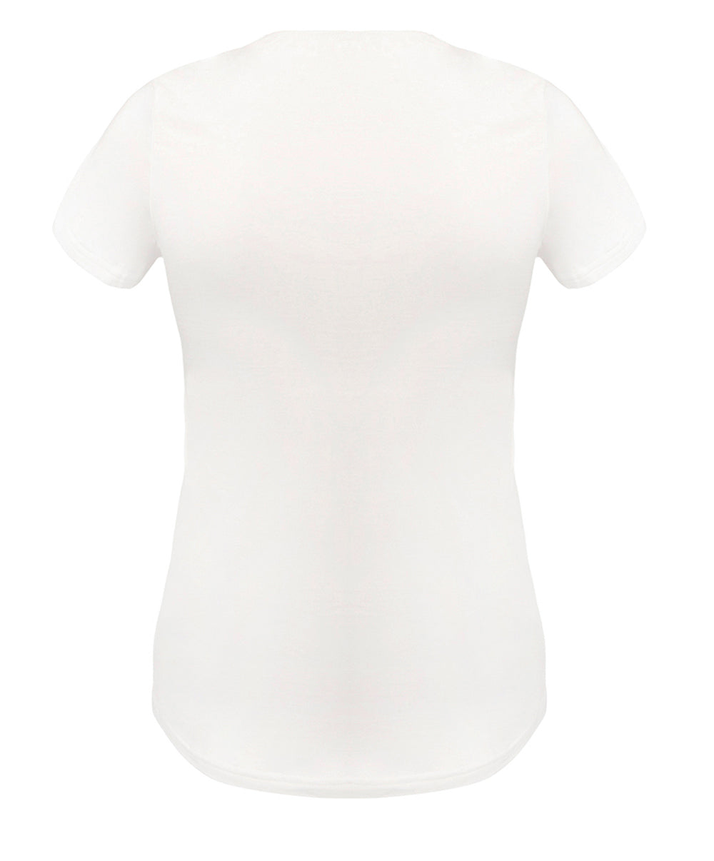 T-shirt manches courtes col en V Antigel de Lise Charmel Simply Perfect nacre ENA9106-NA 100