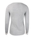 T-shirt manches longues col V Antigel de Lise Charmel Simply Perfect chiné gris ENA2006-CG