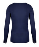 T-shirt manches longues col V Antigel de Lise Charmel Simply Perfect bleu purple ENA2006-BP