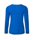 T-shirt manches longues col V Antigel de Lise Charmel Simply Perfect bleu cobalt ENA2006-SC 100
