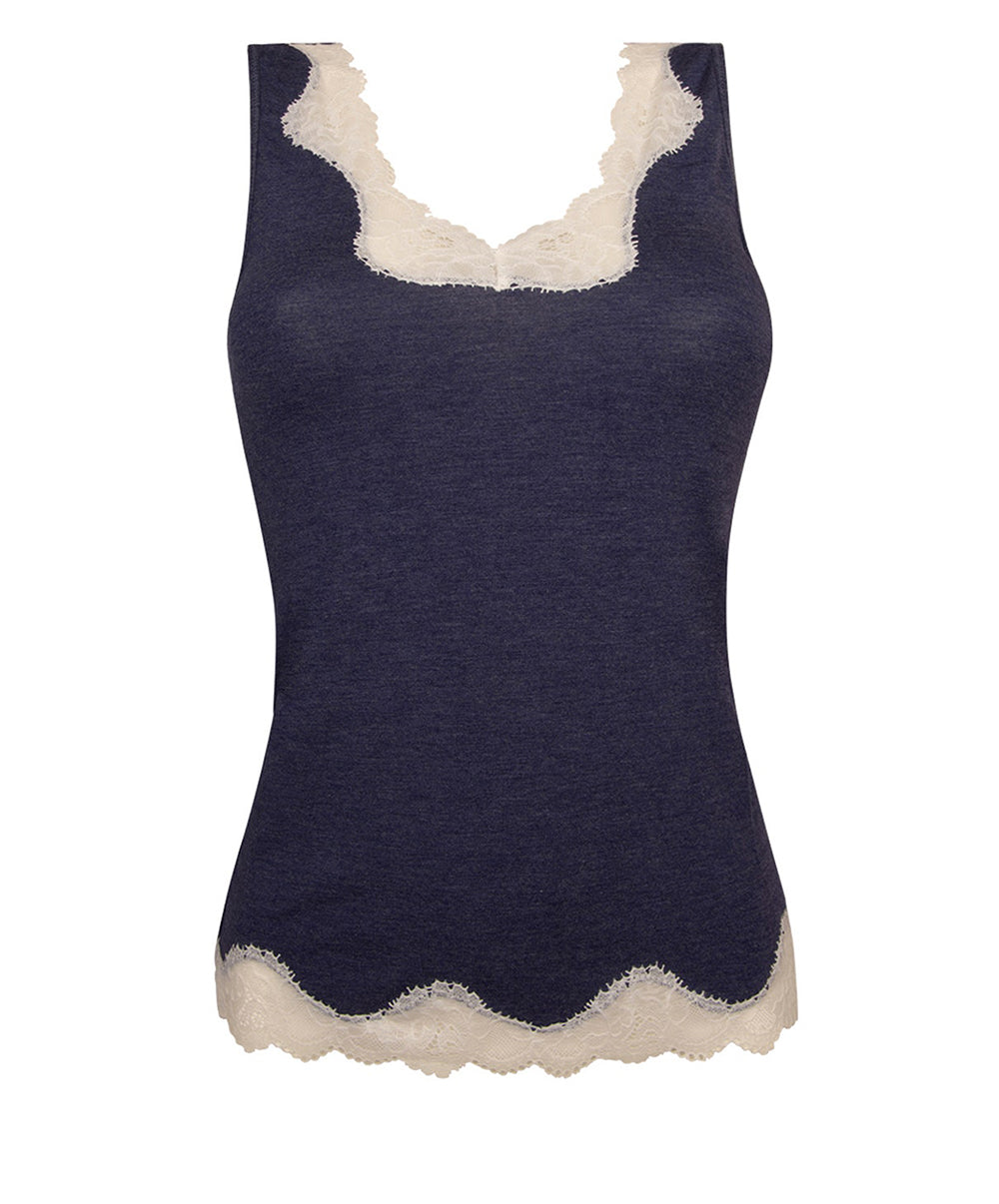 T-shirt sans manches Antigel de Lise Charmel Simply Perfect bleu chiné ENA4006-BN