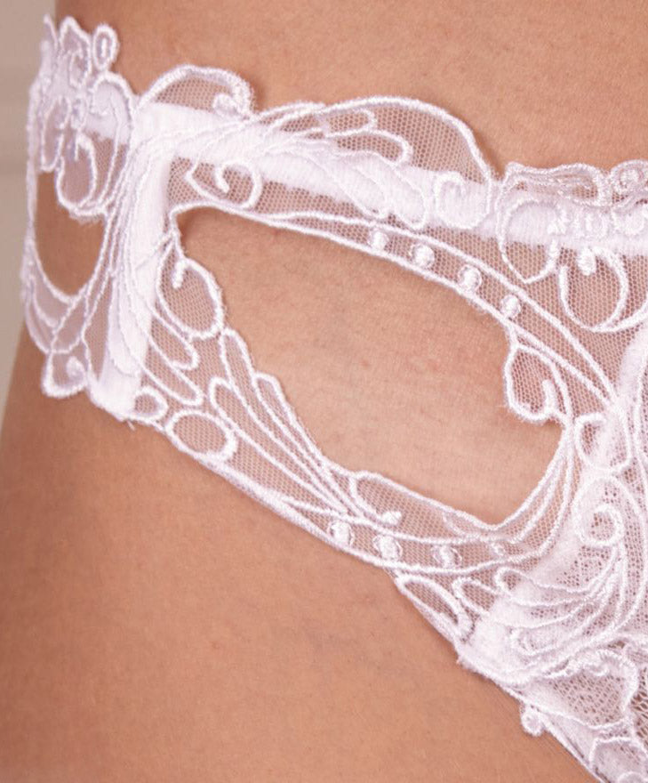 Tanga sexy Lise Charmel Soir de Venise blanc