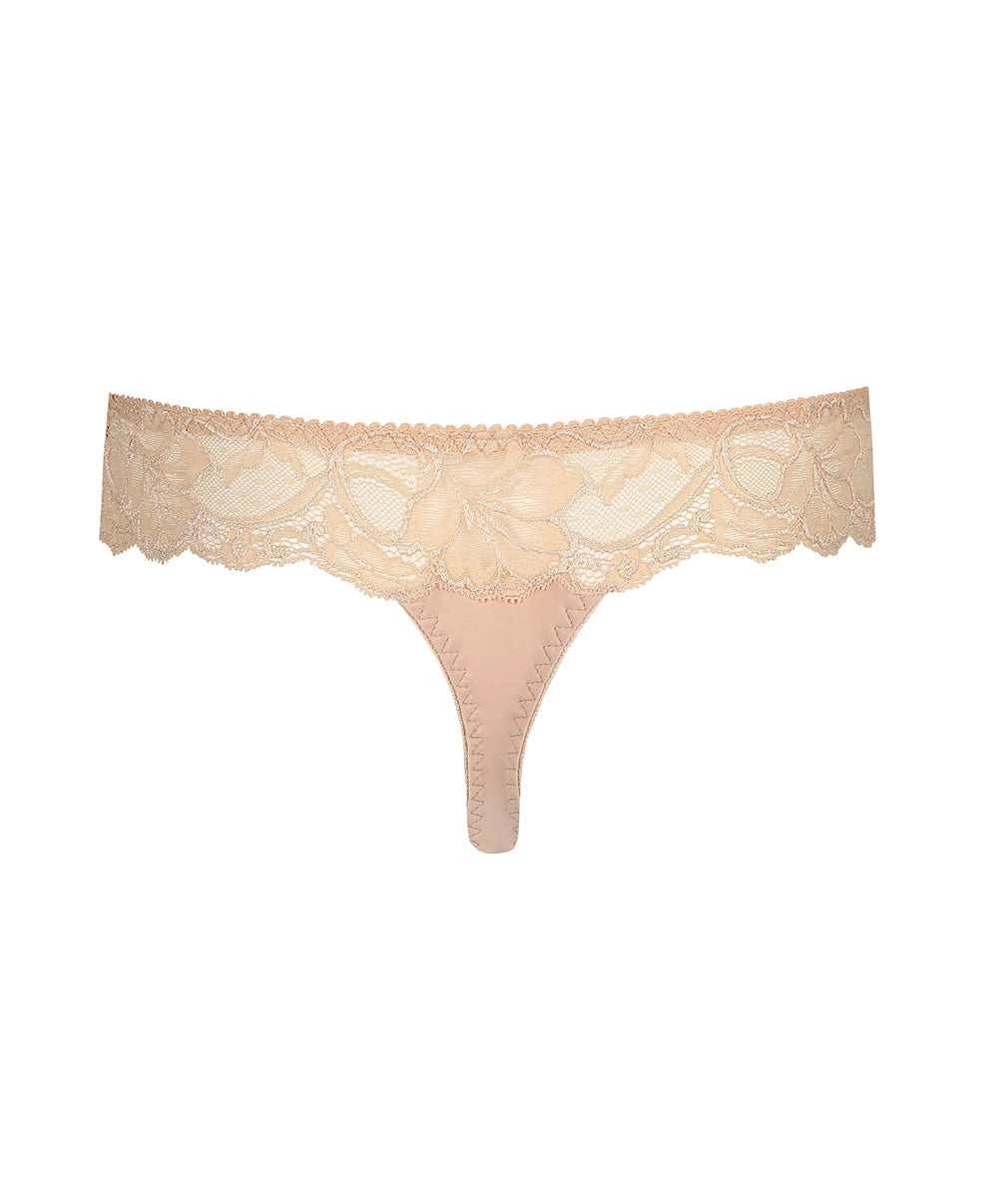 Tanga dentelle PrimaDonna Madison café latte 0662125-CAL