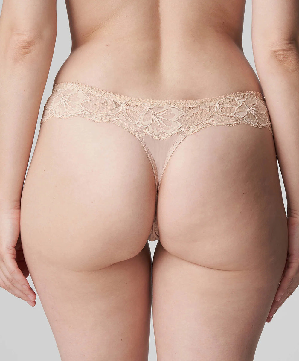 Tanga dentelle PrimaDonna Madison café latte 0662125-CAL
