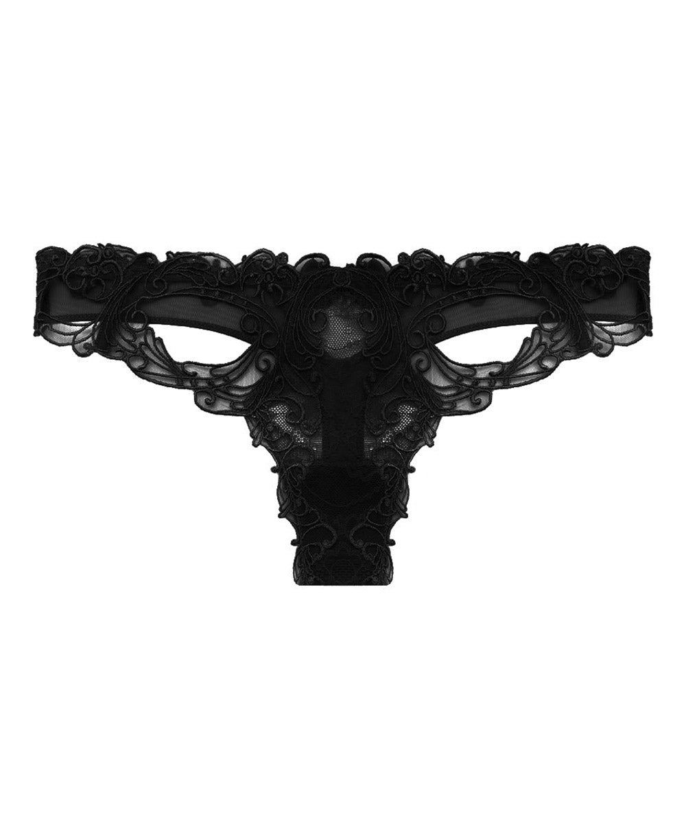 Tanga sexy Lise Charmel Soir de Venise noir ACA0903-ND