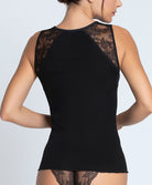 Tee-shirt sans manches laine et soie bien-être Charme Secret noir Lise Charmel ANJ9233-CN 4
