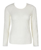 Top manches longues Antigel de Lise Charmel Atelier Séduction écru nacre ELH4457-EN