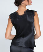 Top mode en soie Lise Charmel Splendeur Soie noir ALC4180-NO