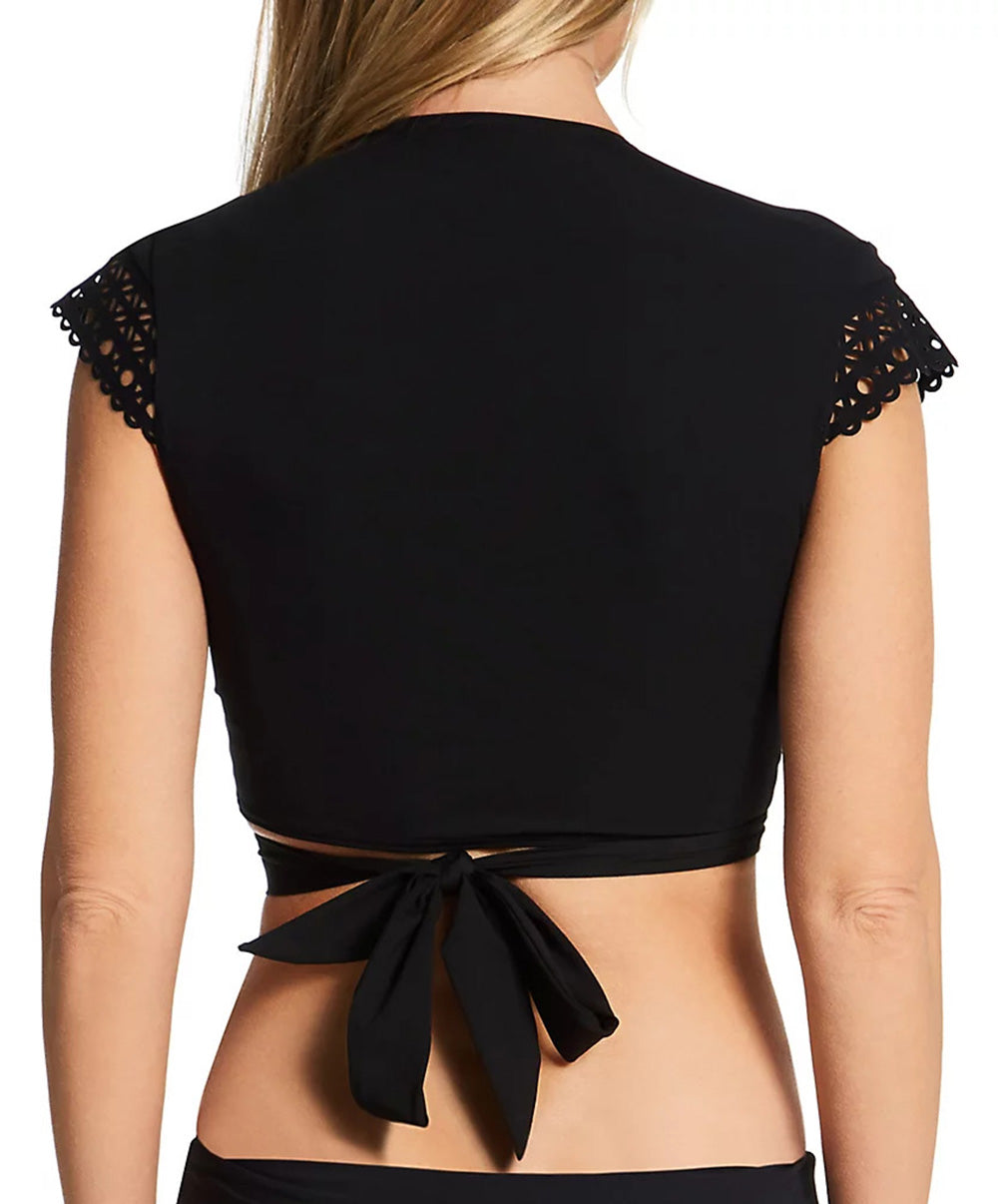 Top plage cache cœur Lise Charmel bain Ajourage Couture noir ABA3915-NO 6