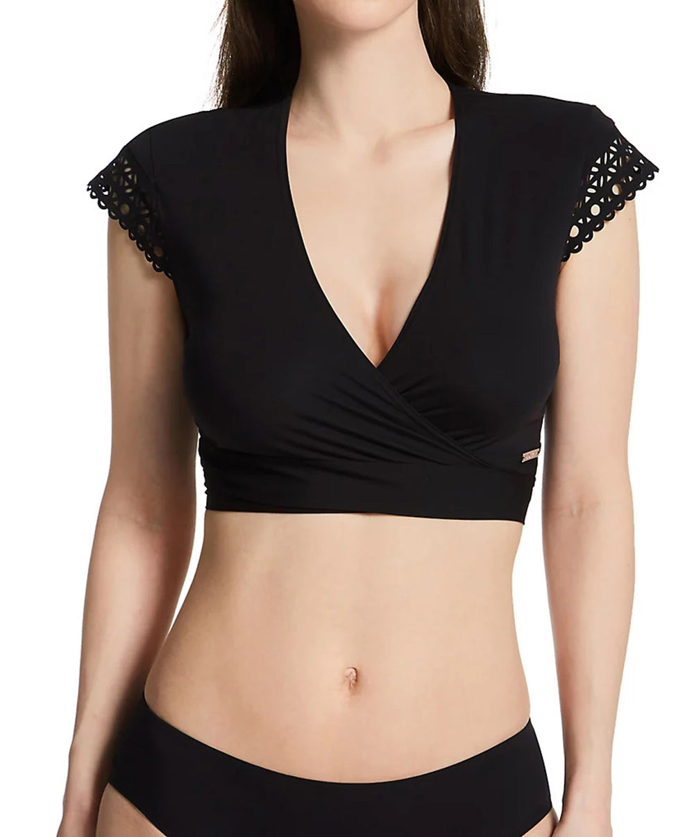 Top plage cache cœur Lise Charmel bain Ajourage Couture noir ABA3915-NO 8