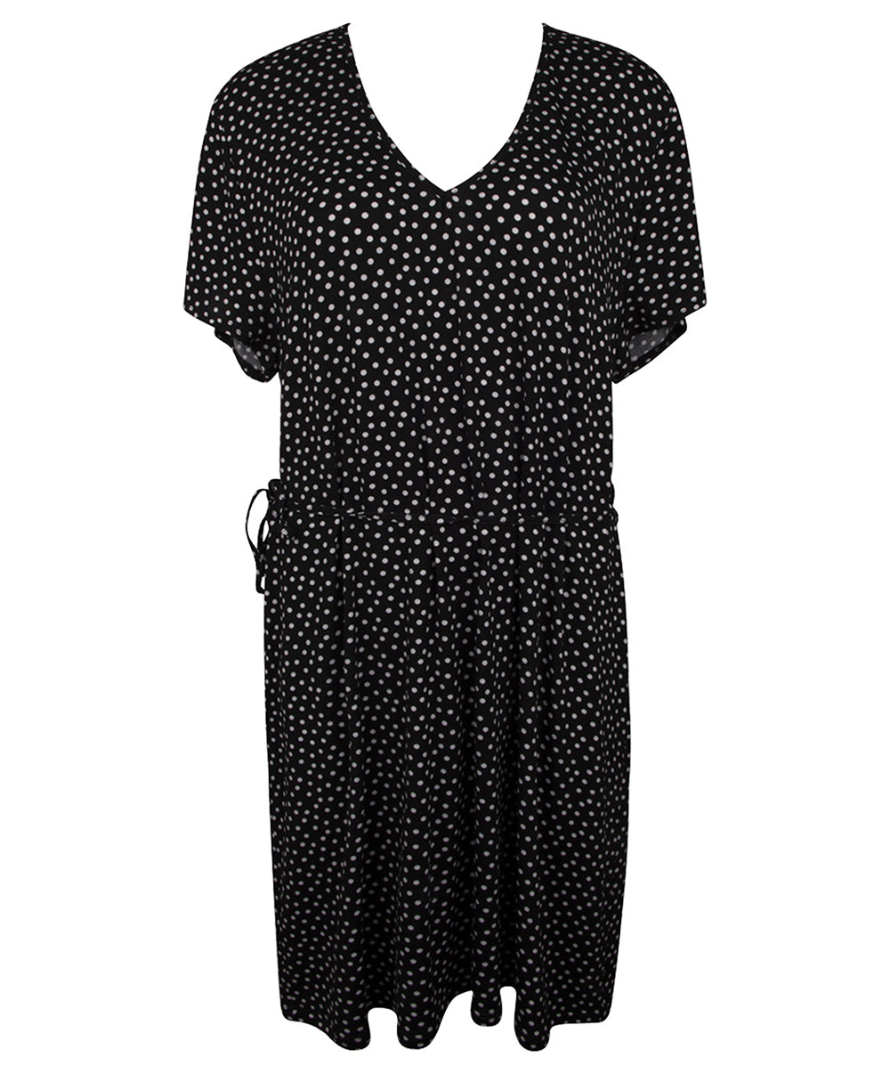 Tunique d'été La Muse Dolce Vita pois noir Antigel Bain ESB4486-PN 10
