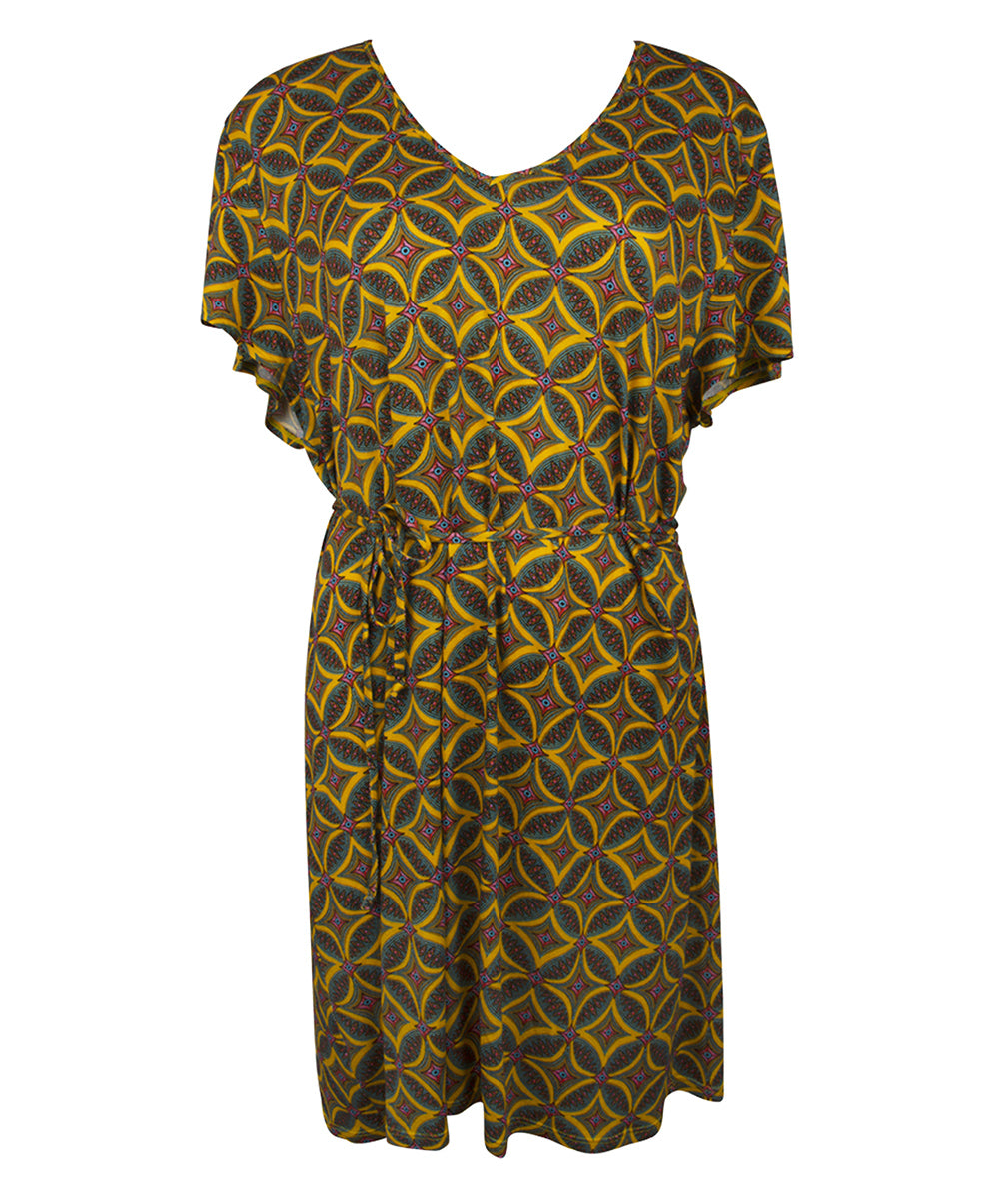 Tunique de plage La Muse Africa jaune Antigel Bain ESB4456-JA