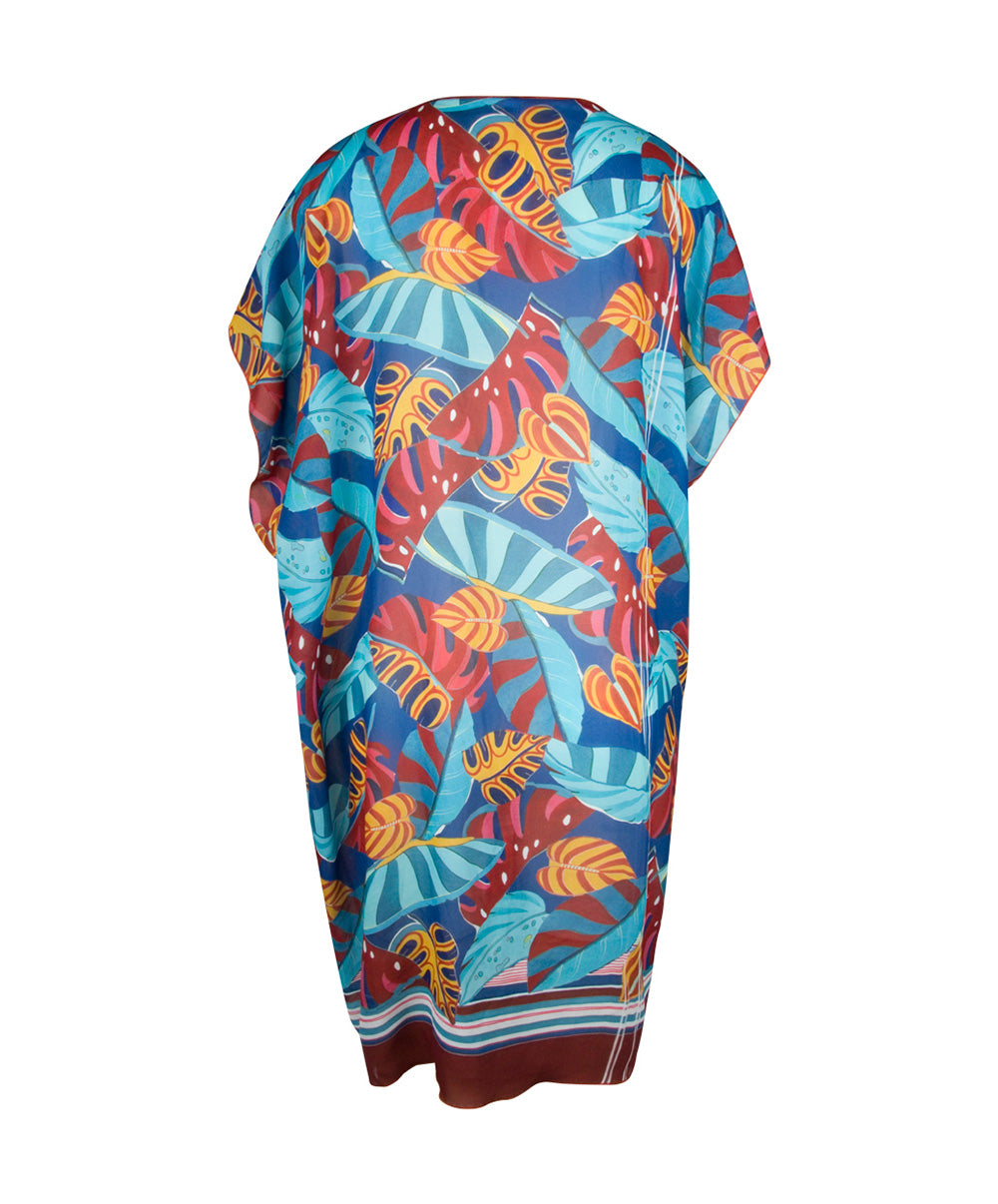 Tunique de plage La Foglia Antigel ciel feuillage Antigel Bain ESB4454-CF 10