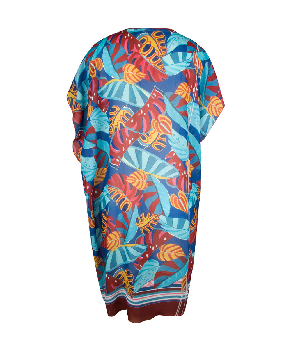 Tunique de plage La Foglia Antigel ciel feuillage Antigel Bain ESB4454-CF 10