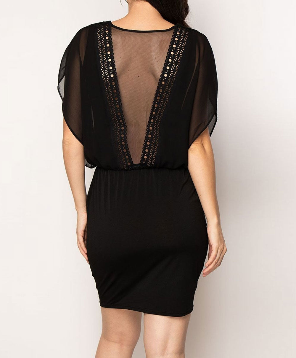 Tunique robe de plage Lise Charmel bain Ajourage Couture noir ASA1615-NO 4