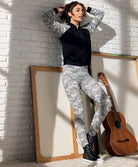 Veste à zipper Antigel de Lise Charmel Power Dentelle fusain ELH5690-DF