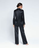 Veste chemisier haut de pyjama en soie Lise Charmel Splendeur Soie noir ALC3480-NO