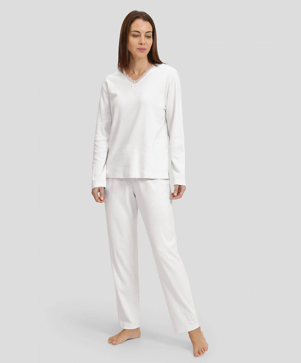 Ensemble pyjama femme 100% coton Lohe Y241166-02