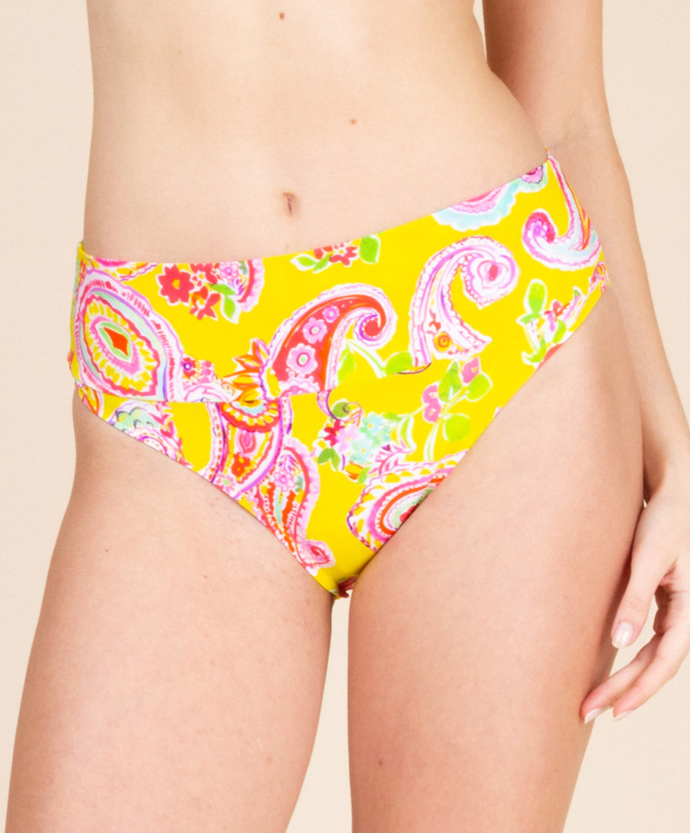 Culotte de bain taille ajustable La Holi Antigel jaune Antigel Bain FBB0334-JH