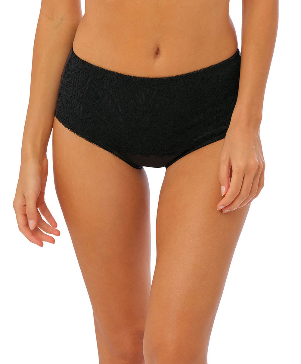 Culotte galbante Wacoal Raffine noir WE148009-BLK