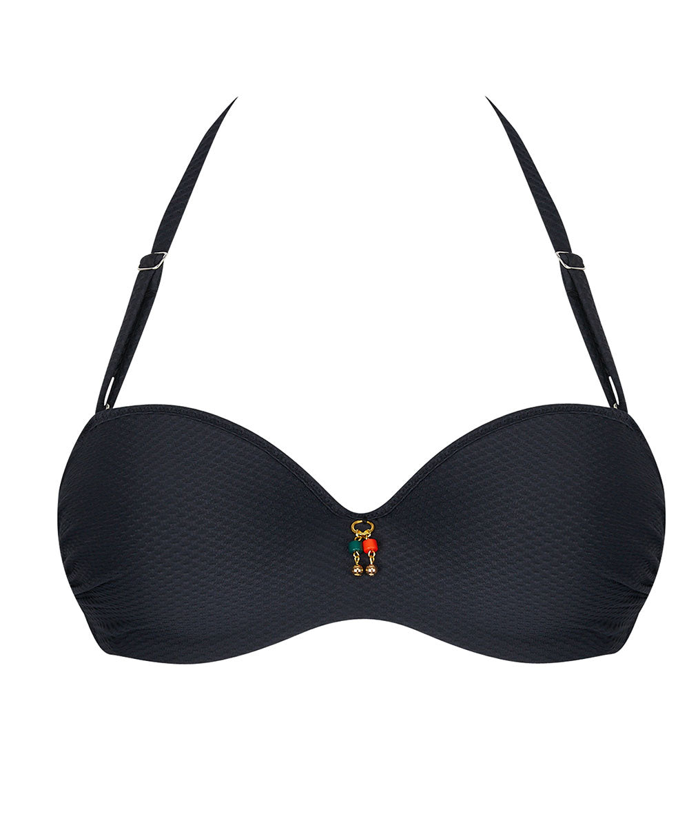 Maillot de bain bandeau coque La Vogueuse noir Antigel Bain EBB7107-NO 1