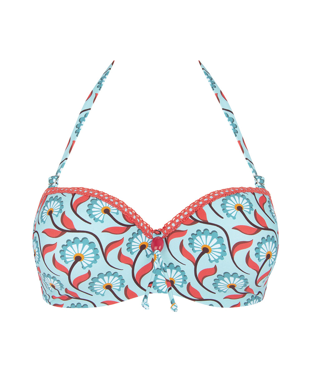 Maillot de bain bandeau coque La Muse Bohème azur Antigel Bain EBB7136-AB 10