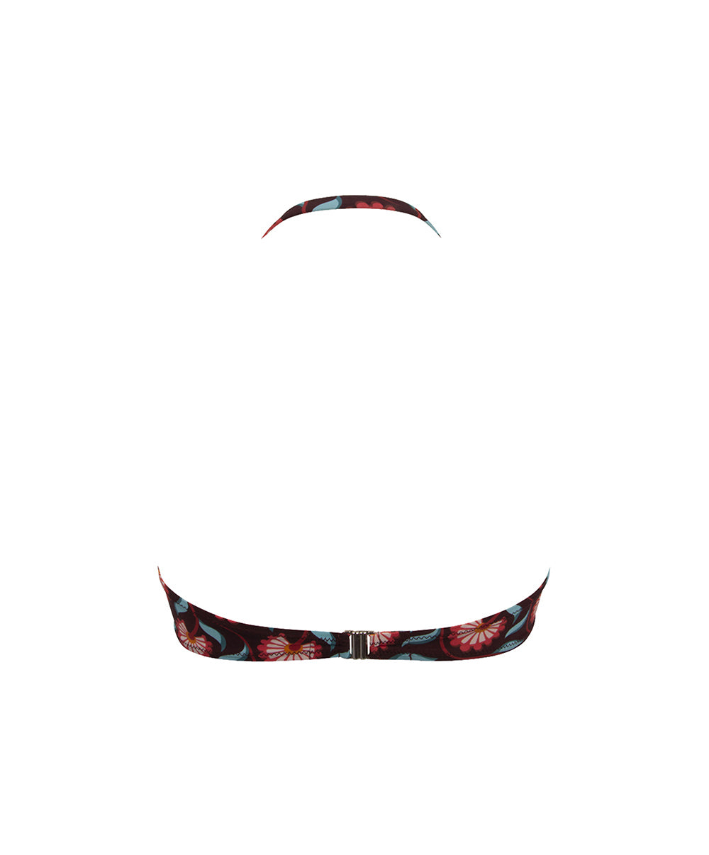 Maillot de bain bandeau coque La Muse Bohème prune Antigel Bain EBB7136-PB