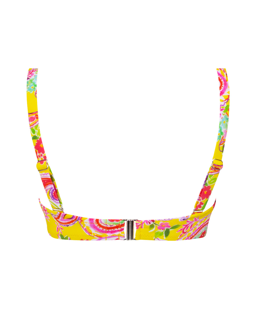 Maillot de bain bandeau grande taille La Holi Antigel jaune Antigel Bain FBB7134-JH