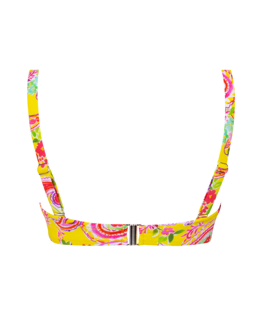 Maillot de bain bandeau grande taille La Holi Antigel jaune Antigel Bain FBB7134-JH