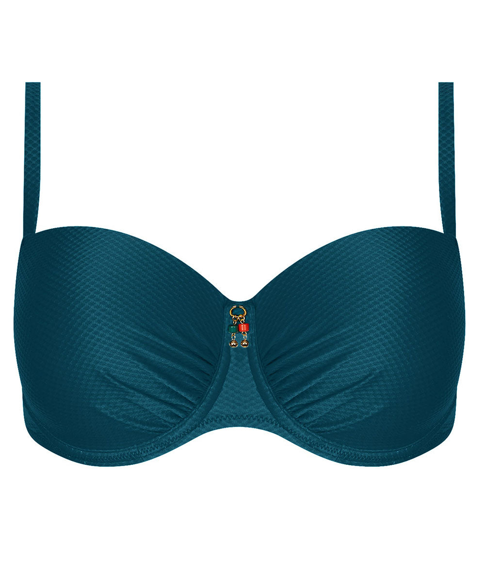 Maillot de bain grande taille coque La Vogueuse vert vogue Antigel Bain FBB4007-VV 1