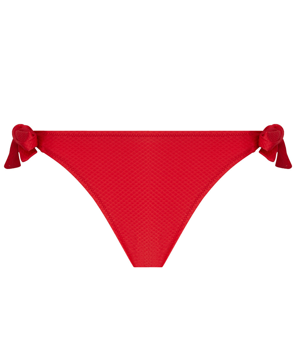Maillot de bain slip à laçets bikini La Vogueuse corail vogue Antigel Bain EBB0107-CV 3