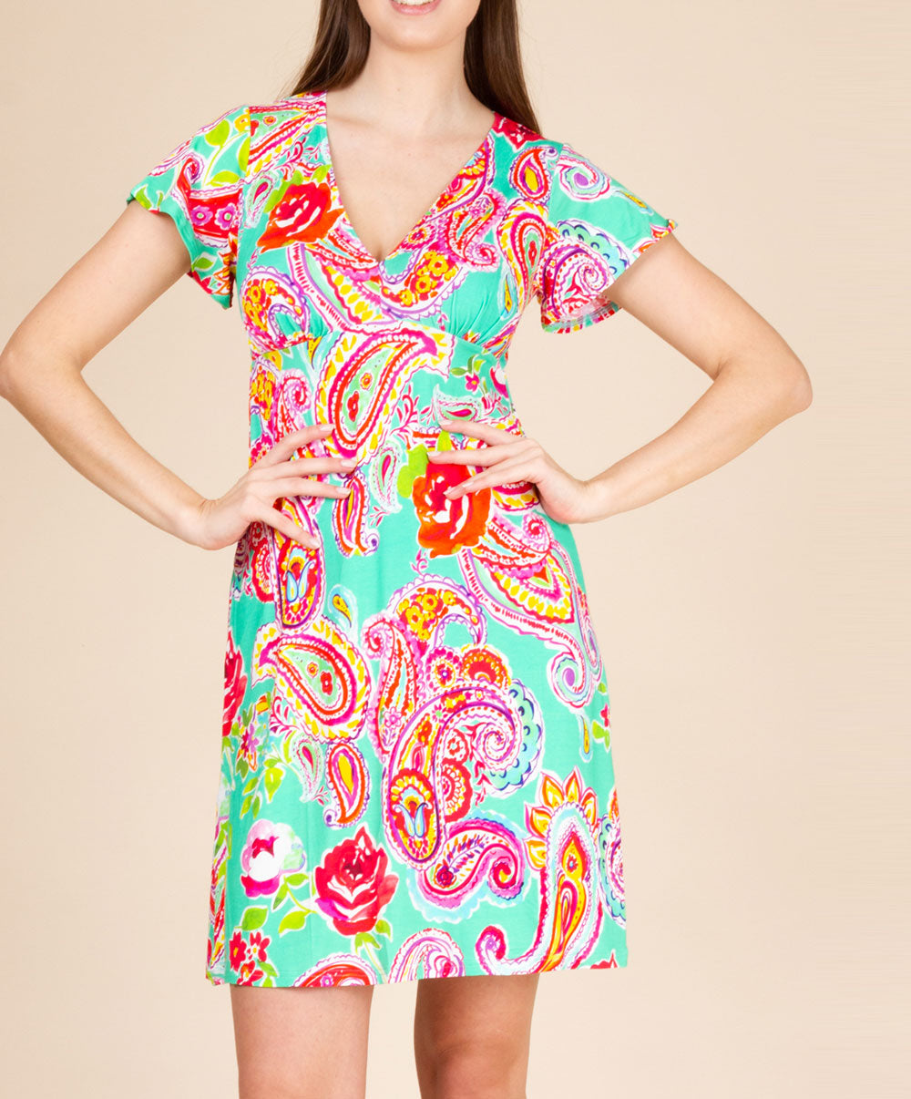 Robe de plage manche courte La Holi Antigel aqua Antigel Bain ESB1534-AH