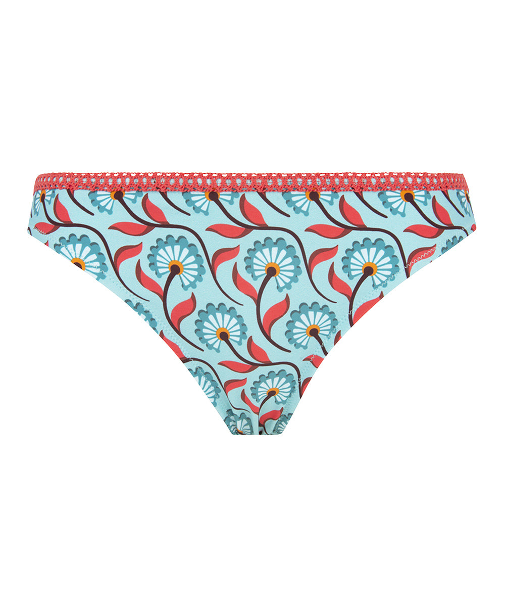 Slip de bain séduction La Muse Bohème azur Antigel Bain EBB0736-AB