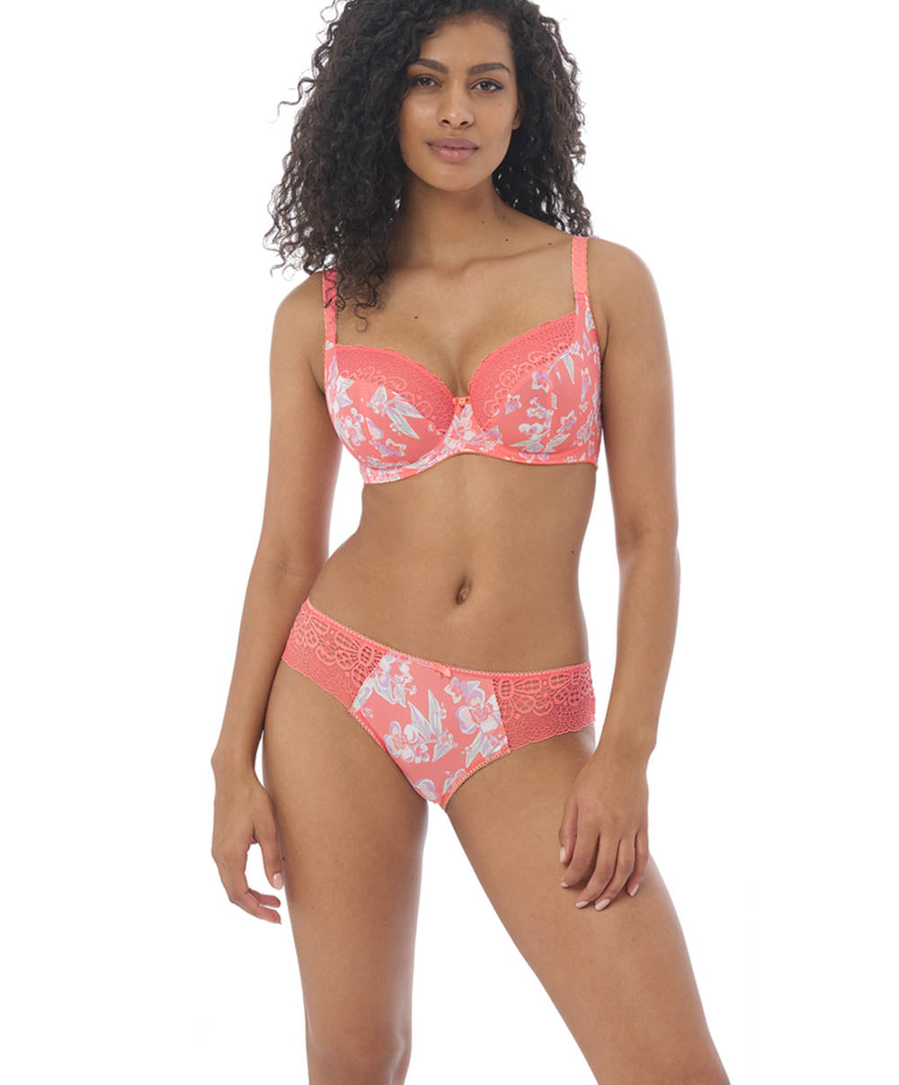 Soutien-gorge armature plongeant Freya Erin Hot coral AA3231-HOL