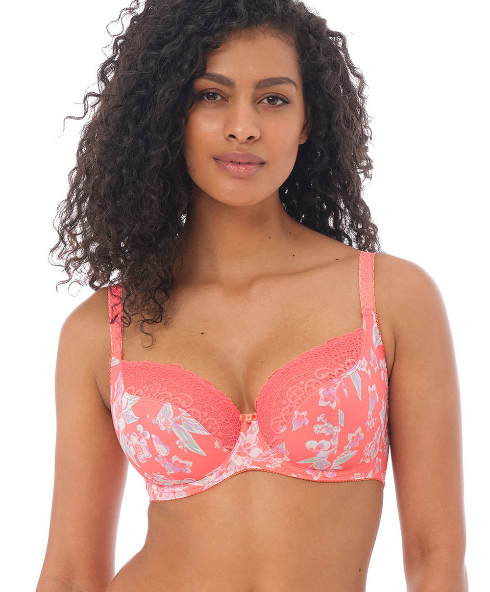 Soutien-gorge armature plongeant Freya Erin Hot coral AA3231-HOL