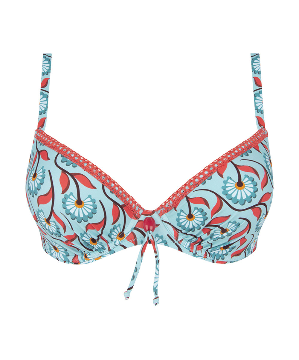 Soutien-gorge de bain coque La Muse Bohème azur Antigel Bain EBB4336-AB 10