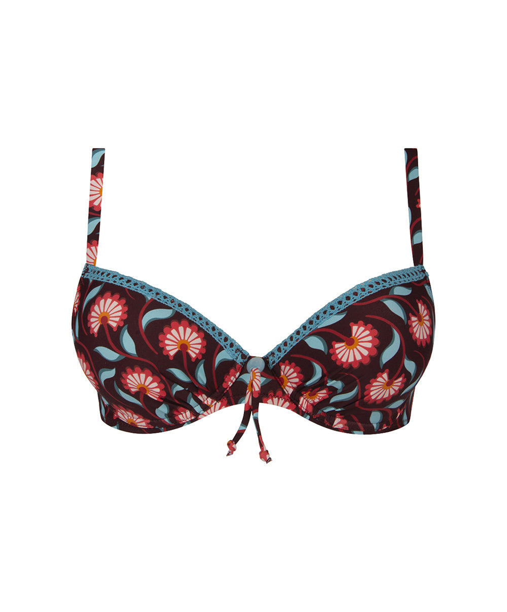 Soutien-gorge de bain coque La Muse Bohème prune Antigel Bain EBB4336-PB 10