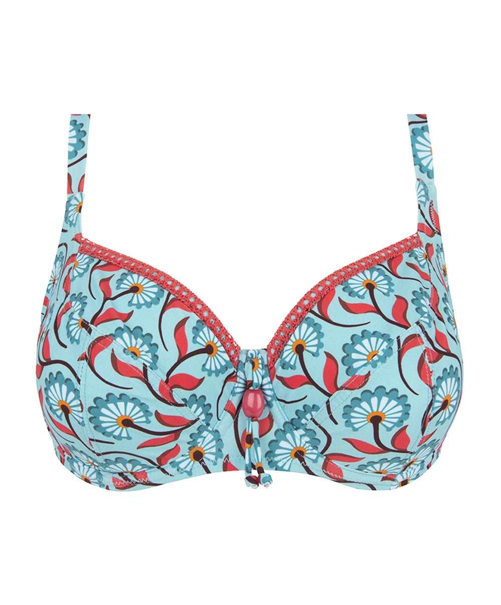 Soutien-gorge de bain corbeille grande taille La Muse Bohème azur Antigel Bain FBB3536-AB 10