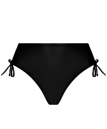 Bikini Bottoms : Hi-cut swim briefs adjustable leg with laces on the side